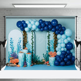 Lofaris Sweet Under The Sea Balloons Cake Smash Backdrop